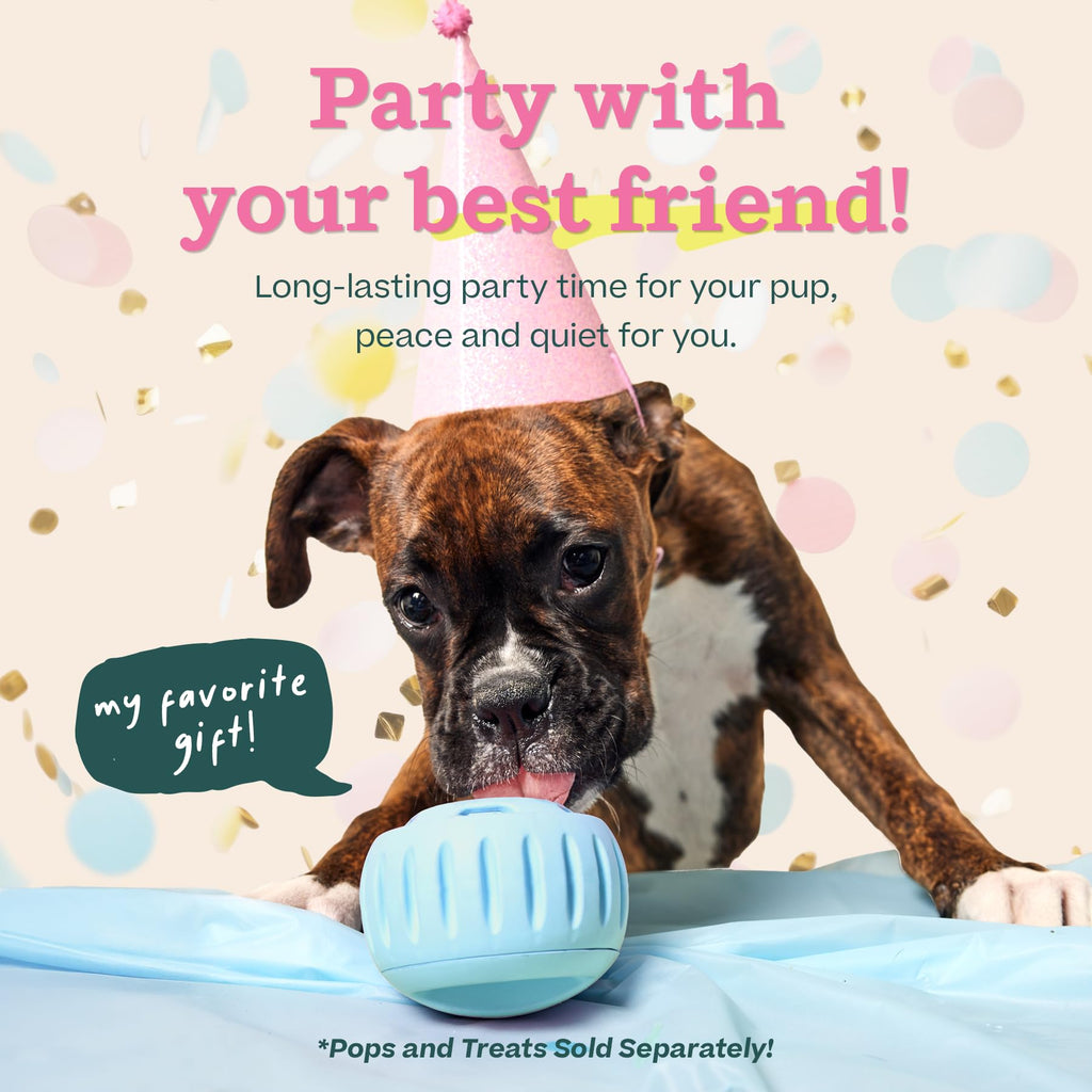 WOOF Pupsicle - Long-Lasting Interactive Dog Ball Toy to Keep Your Pup Busy and Distracted - Safe for Dogs - Low-Mess Design - Dog Toys for Small Dogs 10-25 lbs