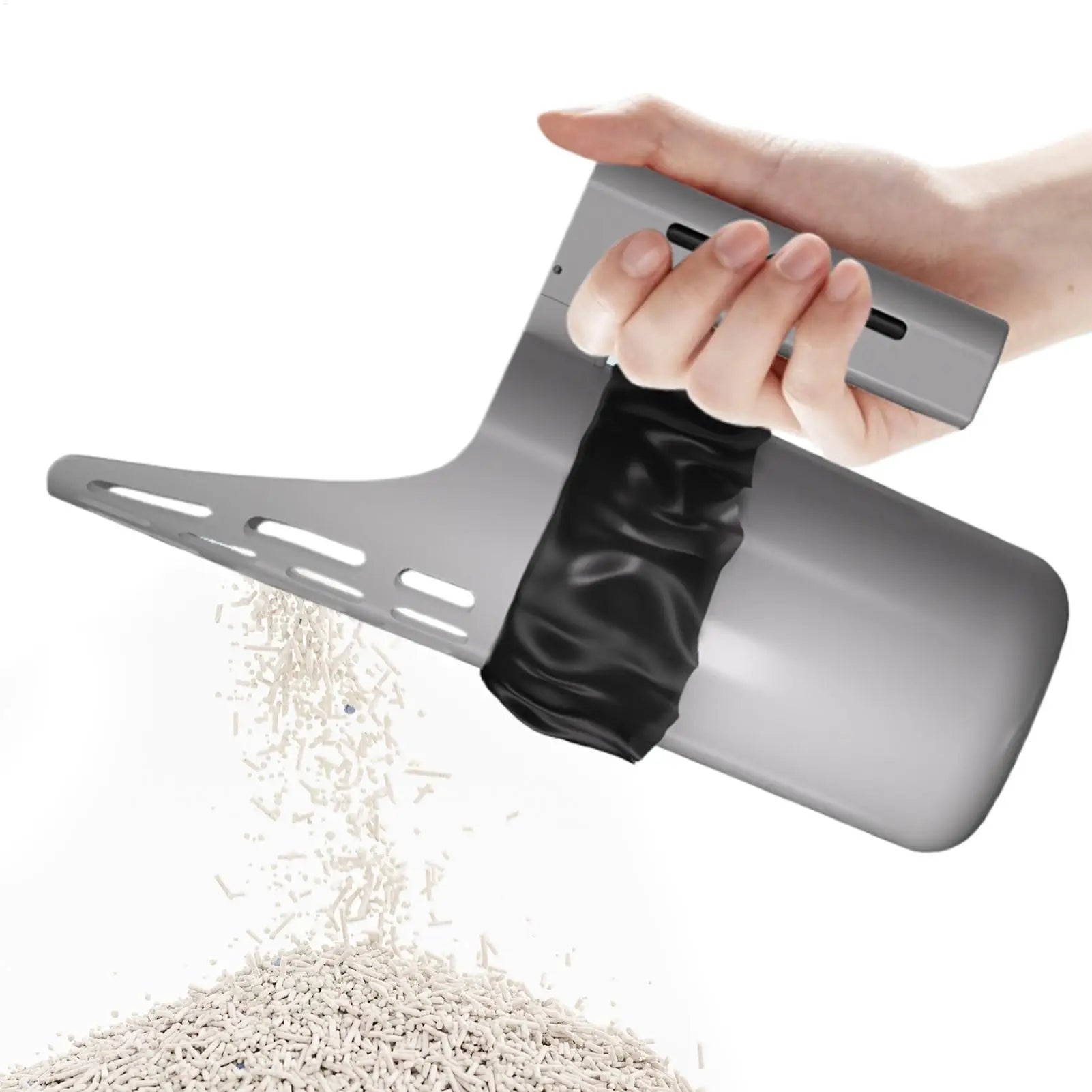 Cat Litter Scooper Cat Litter Scooper with Holder Poop Shovel Large Capacity Portable Pet Supplies Trash Can for Men Women Home