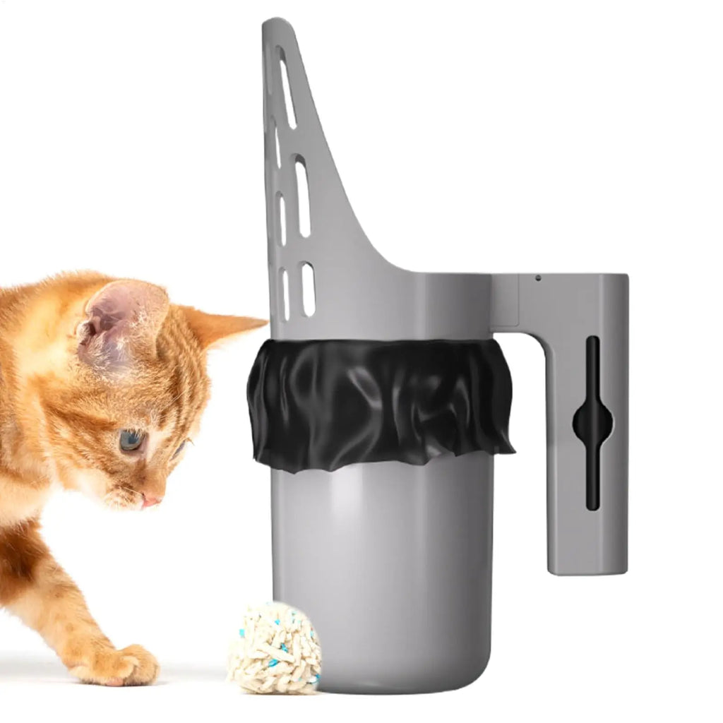 Cat Litter Scooper Cat Litter Scooper with Holder Poop Shovel Large Capacity Portable Pet Supplies Trash Can for Men Women Home