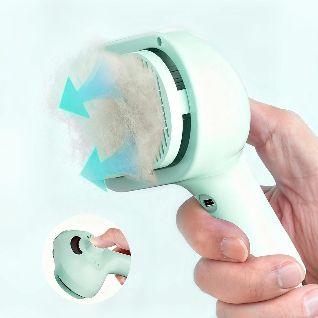Pets Hair Grooming Massage Deshedding Cleaning Brush & Hair Remover Dog Cat Comb