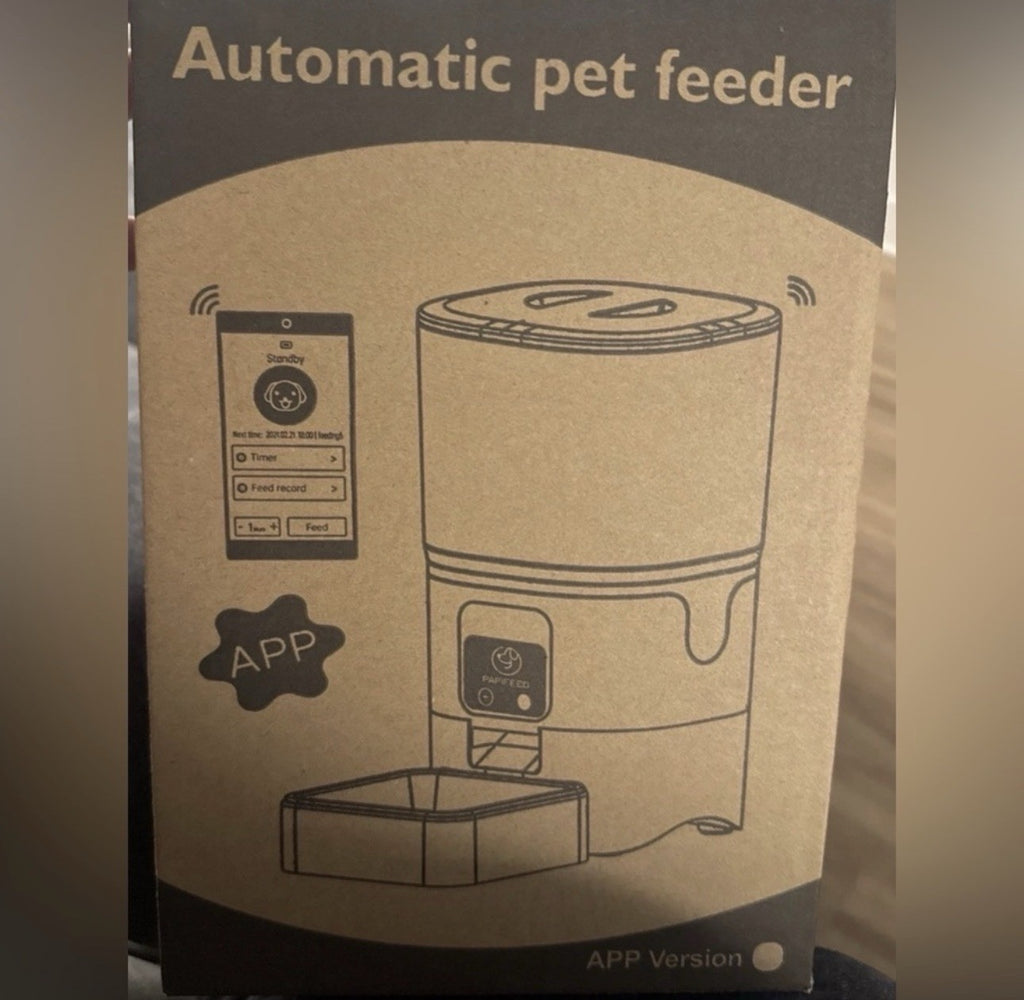 Large 6L SMART Automatic pet Feeder  & Stainless Steel Bowl - WIFI , Dog & Cat