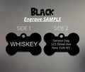 LASER ENGRAVED PERSONALIZED PET TAG ID DOG CAT NAME TAGS DOUBLE SIDE