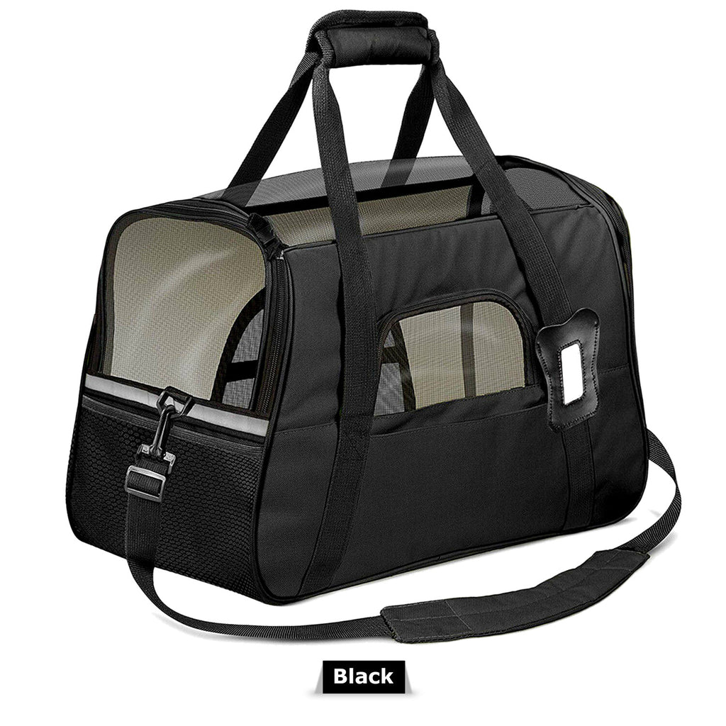 Pet Dog /Small Cat Carrier Soft Sided Comfort Bag Travel Case Airline Approved